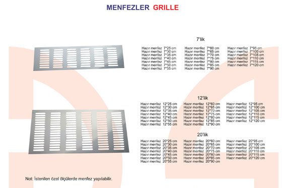 Okov - Aluminijum - Utkan STAR Grille