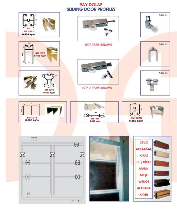 Okov - Aluminijum - Utkan STAR Sliding Door Profiles 2