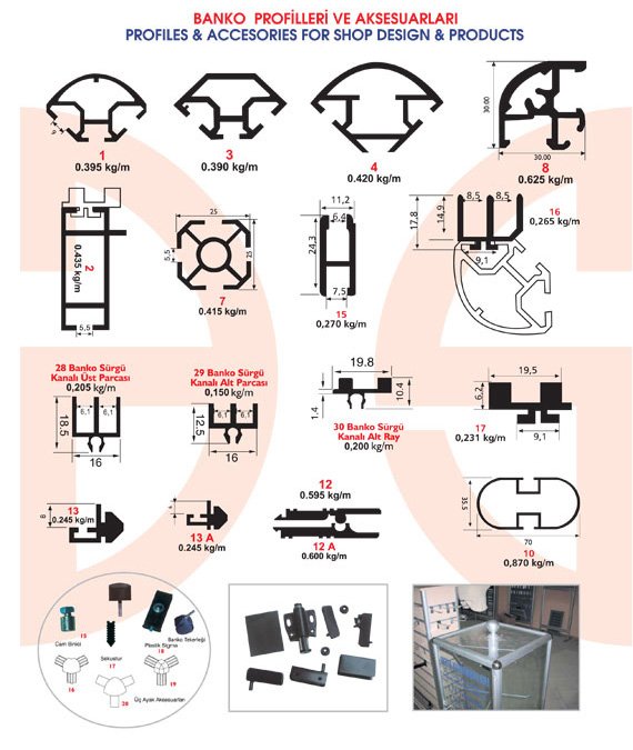 Okov - Aluminijum - Utkan STAR   Profiles & Accesories For Shop Design & Products 