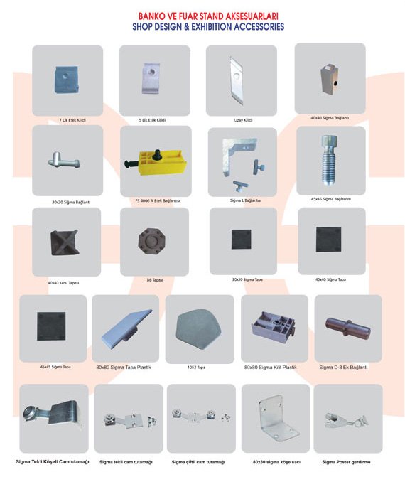 Okov - Aluminijum - Utkan STAR Shop Design & Exhibition Accessories