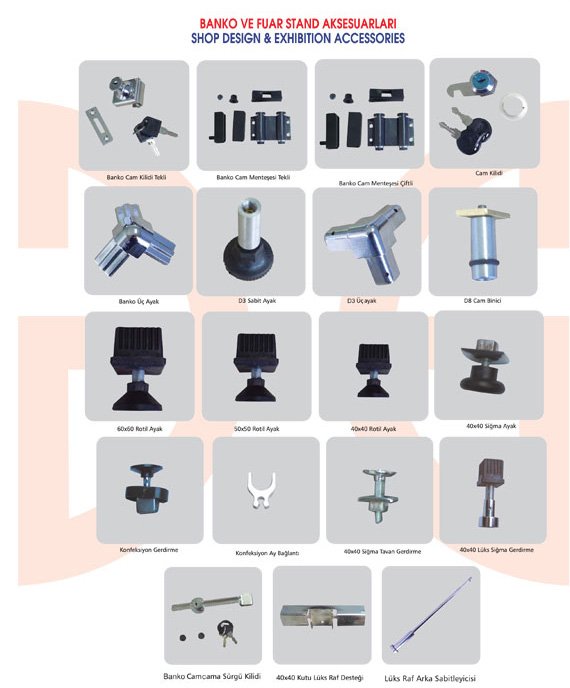 Okov - Aluminijum - Utkan STAR Shop Design & Exhibition Accessories 2