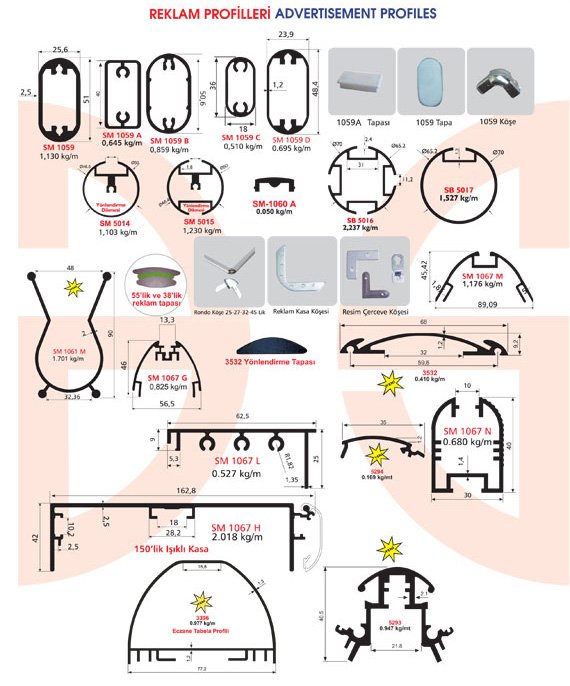 Okov - Aluminijum - Utkan STAR Advertisement Profiles 1