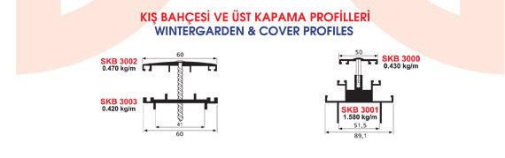 Okov - Aluminijum - Utkan STAR  Wintergarden & Cover Profiles